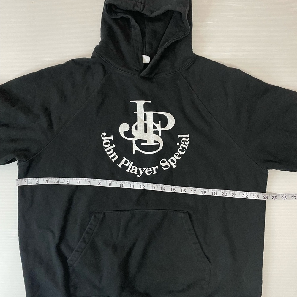 John Player Special Black Hooded Graphic Sweatshirt Size M - Picture 4 of 8